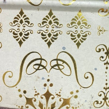 Load image into Gallery viewer, Vintage Continental Baking Co Advertising Tin Fruit Cake Box Starburst Retro
