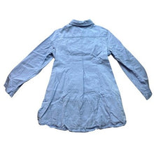 Load image into Gallery viewer, Soft Surroundings Dress Womens XS Blue Tencel Lyocell Button Front Flare Hem
