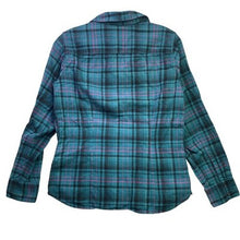 Load image into Gallery viewer, Eddie Bauer Shirt Womens Medium Plaid Flannel Preppy Academia Chore Country
