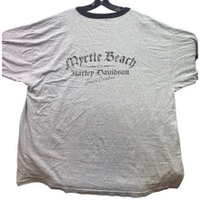 Load image into Gallery viewer, Harley Davidson Shirt Mens 3XL Ringer Skull Motorcycle Grunge Spell Out Beach
