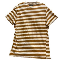 Load image into Gallery viewer, Armani Exchange Shirt Womens Extra Large Gold White Striped Academia Casual
