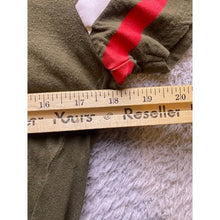 Load image into Gallery viewer, Savage Shirt Womens Large Army Green Spell Out Cropped Grunge Streetwear
