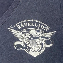 Load image into Gallery viewer, Rebellion Shirt Womens Extra Large Whiskey Graphic Tavern Brewery Streetwear
