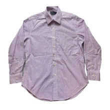 Load image into Gallery viewer, Lauren Ralph Lauren Shirt Adult 15/32/33 (XL) Purple White Button Up Dress Mens
