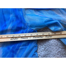 Load image into Gallery viewer, Hao MeiLi Shirt Womens Large Blue Flowy Fairycore Flutter Sleeve Sheer Lined NWT
