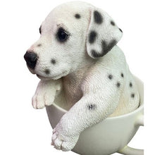Load image into Gallery viewer, Teacup Dalmatian Figurine Porcelain Resign Decor Tabletop 5.5"

