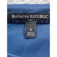 Load image into Gallery viewer, Banana Republic Shirt Womens Small Blue Bow Sleeves Model Festival Flowy
