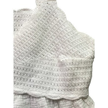 Load image into Gallery viewer, Forever 21+ Shirt Womens 1XL White Chrochet Cropped Flowy Boho Hippie Festival
