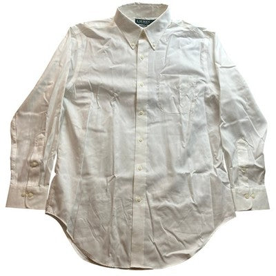 Ralph Lauren Shirt Mens 16 32/33 Preppy Academia Career Professional White