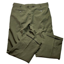 Load image into Gallery viewer, Bocaccio Uomo Pants Mens 44x32 Olive Green Preppy Academia Cuffed Office Career
