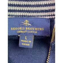 Load image into Gallery viewer, Brooks Brothers Sweater Mens Large Supima 1/4 Zip Pullover Preppy Academia
