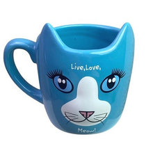 Load image into Gallery viewer, Pacific Giftware Kitty Cat Mug Coffee Cup Live Love Meow NIB
