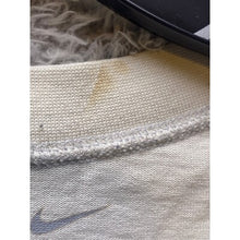 Load image into Gallery viewer, Nike Shirt Mens Medium White Spell Out Center Swoosh Rainbow Spectrum Mind Body
