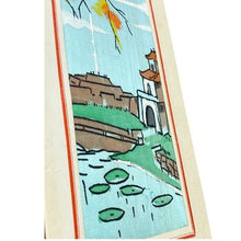 Load image into Gallery viewer, Vintage Vietnam Handpainted Silk Christmas Card
