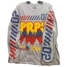 Load image into Gallery viewer, PRPS Shirt Mens 3XL Bruised Never Broken Spell Out AOP Sleeve Hits Streetwear
