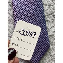 Load image into Gallery viewer, Alexander Julian Colours Necktie Mens Purple Geometric Career
