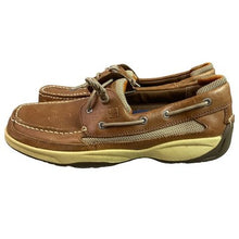 Load image into Gallery viewer, Sperry Top-Sider Loafers Mens 11M Tan Leather Boat Shoes Preppy Career Everyday
