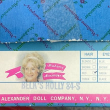Load image into Gallery viewer, Vintage Madame Alexander Doll Holly 84-S Original Box Green Eyes Strung
