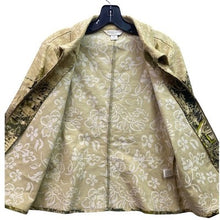 Load image into Gallery viewer, Christopher Banks Shacket Womens Small Petite Cabin AOP Full Zip Career Festival
