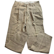 Load image into Gallery viewer, Tommy Bahama Pants Mens 35x30 Khaki Silk Preppy Academia Career Office Everyday
