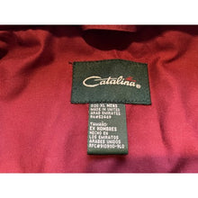 Load image into Gallery viewer, Catalina Jacket Mens Extra Large Burgundy Full Zip Collared Lightweight Coat
