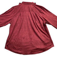 Load image into Gallery viewer, Zac &amp; Rachel Shirt Womens 2XL Wine Faux Suede Professional Career Mature NWT
