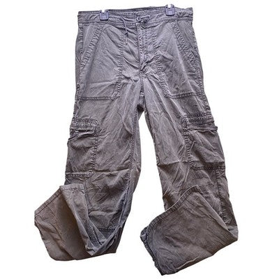 American Eagle Pants Womens 6 Gray Cargo Gorpcore Outdoors Hiking Grunge