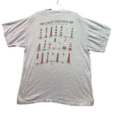 Load image into Gallery viewer, Vintage Lighthouses Shirt Mens Extra Large Nautical Grunge 1990's Coastal
