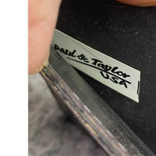 Load image into Gallery viewer, Paul Taylor Wallet Genuine Leather Slim Card Holder Black Hand Crafted Magnetic

