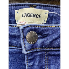 Load image into Gallery viewer, L'AGENCE Jeans Womens Size 28 High Rise Slim Fit Denim Dark Wash Comfort Stretch

