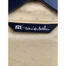 Load image into Gallery viewer, Travis Mathew Shirt Mens 2XL Golf Polo Yellow Embroidered AOP Performance
