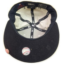 Load image into Gallery viewer, Atlanta Braves Hat Mens 7 1/8 Fitted New Era 59 Fifty MLB Baseball White Cap
