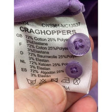Load image into Gallery viewer, Craghoppers Solarshield Shirt Womens 14 Button Up Outdoor Hiking Travel Purple
