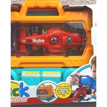 Load image into Gallery viewer, Semi-Truck Trailer Playset Lights Music Racecar Toy Toolbox Kids 3+ 36 Pieces
