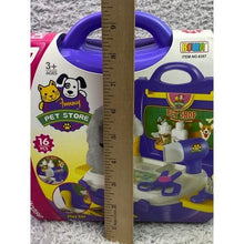 Load image into Gallery viewer, Pet Grooming Pretend Playset Case 16-Piece Interactive Sensory Play Ages 3+
