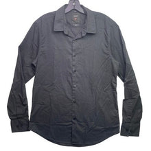 Load image into Gallery viewer, GUESS Shirt Mens Small Black Slim Dress Formal Preppy Career Logo Embroidered

