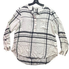 Load image into Gallery viewer, Lucky Brand Shirt Womens Large Flannel Popover Mature Career Preppy Academia
