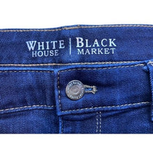 Load image into Gallery viewer, White House Black Market Jeans Womens 6 Dark Wash Skinny Preppy Academia
