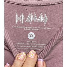 Load image into Gallery viewer, Def Leppard Shirt Womens 3XL Cropped Punk Rock AOP Grunge Festival Everyday
