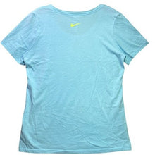 Load image into Gallery viewer, Nike Shirt Womens Large AOP Spell Out Athleisure Preppy Academia Streetwear
