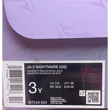 Load image into Gallery viewer, Nike Ja 2 Nightmare Shoes Boys 3 Grade School IB7249 600 Sports Basketball Box
