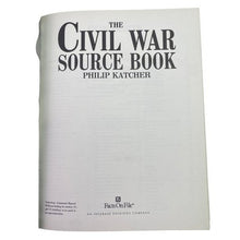 Load image into Gallery viewer, The Civil War Source Book Hardcover Book W/ Dust Jacket History Reference
