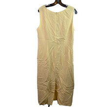 Load image into Gallery viewer, Studio C Dress Womens 16W Yellow Linen Jacket Set Mature Costal Beachy

