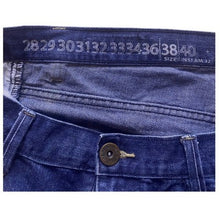 Load image into Gallery viewer, Ring of Fire Jeans Mens 38x32 Blue Denim Straight Shadow Academia Streetwear
