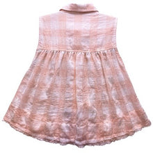 Load image into Gallery viewer, Free People Shirt Womens Extra Small Peach Gauzy Raw Hem Flowy Sleeveless
