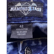 Load image into Gallery viewer, Diamond Stash Jeans Mens 42x31 Baggy Carpenter Utility Pockets Denim Y2K
