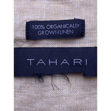 Load image into Gallery viewer, Tahari Blouse Womens Extra Large Organic Linen Beige Mature Office Professional

