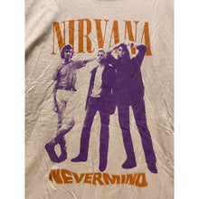 Load image into Gallery viewer, Nirvana Shirt Mens Extra Large Nevermind Beige Grunge Rock n Roll Kurt Cobain
