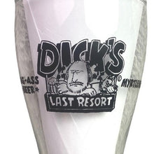 Load image into Gallery viewer, Dicks Last Resort Beer Glass Myrtle Beach Big-Ass Pilsner Glass Souvenir 8.5in
