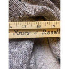 Load image into Gallery viewer, Justice Sweater Womens 16 Metallic Open Front Waterfall Cardigan Gray Frenchie
